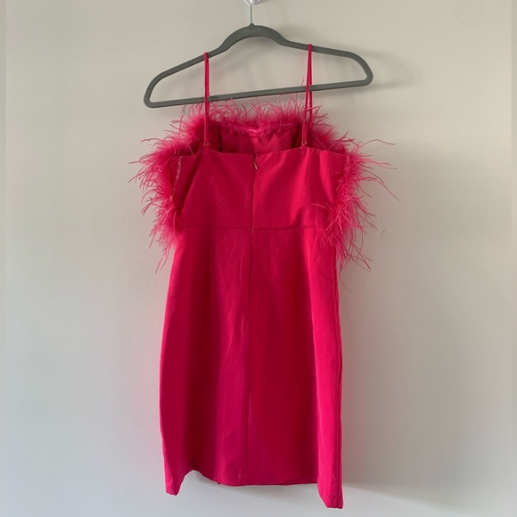 Pink Feather Top Dress - Picture 3 of 8